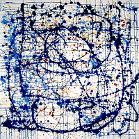 Hommage à Jackson Pollock - Blue Moon