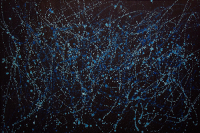 Hommage à Jackson Pollock / Rapsody in blue - Blue Moon