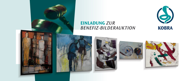 Einladung zur Benefiz-Bilderauktion von Kobra e.V.